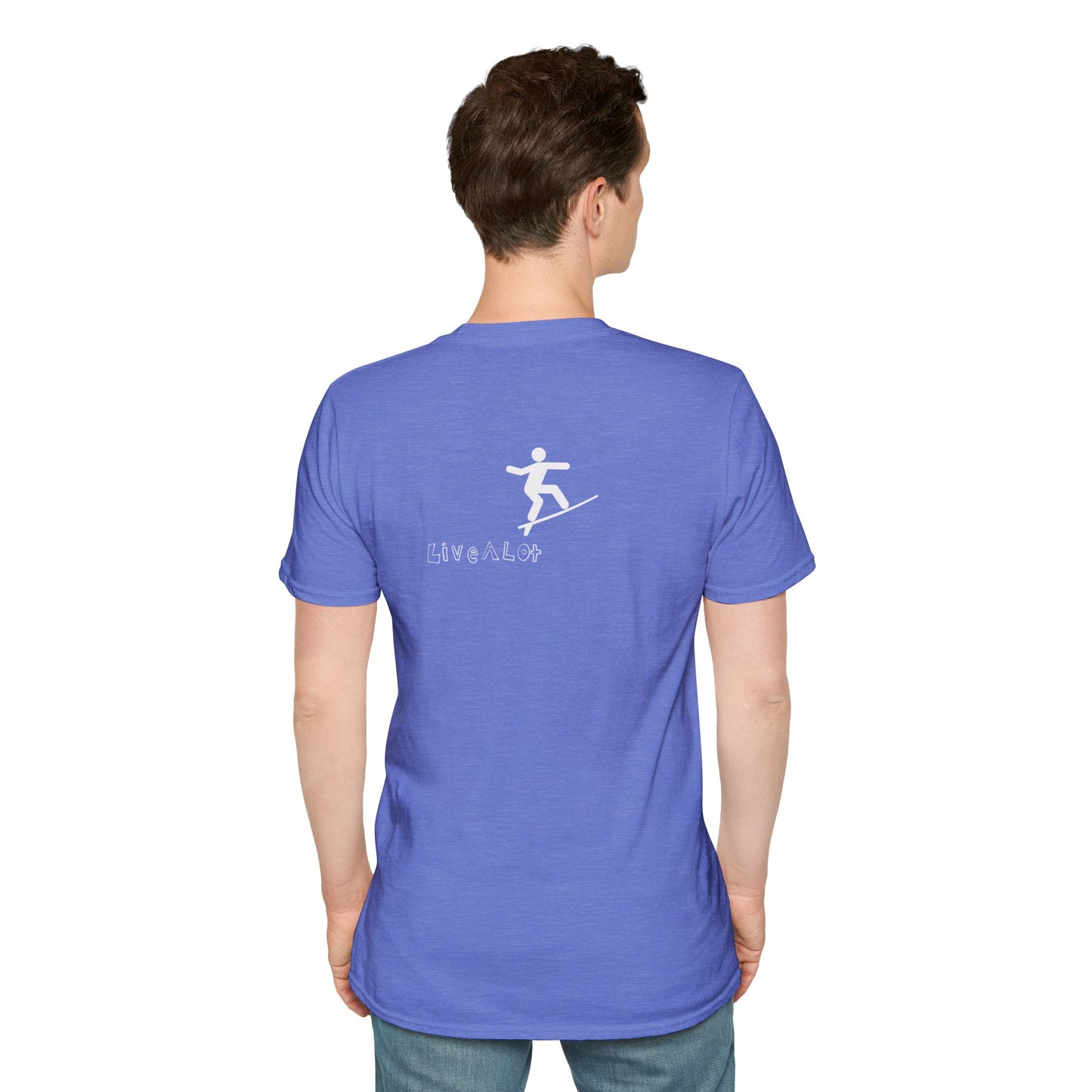 Live A Lot - Surfer Tee — Front & Back Print (Multiple Color Options)