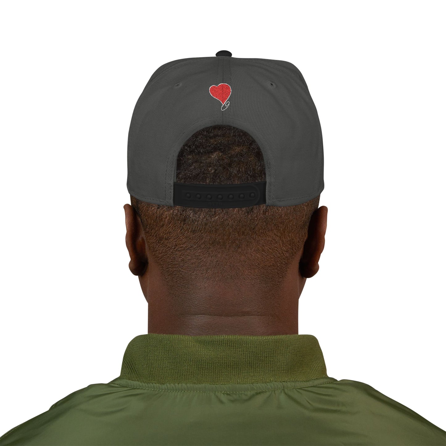 LIVE A LOT (Heart): Snapback Hat (many color combinations)