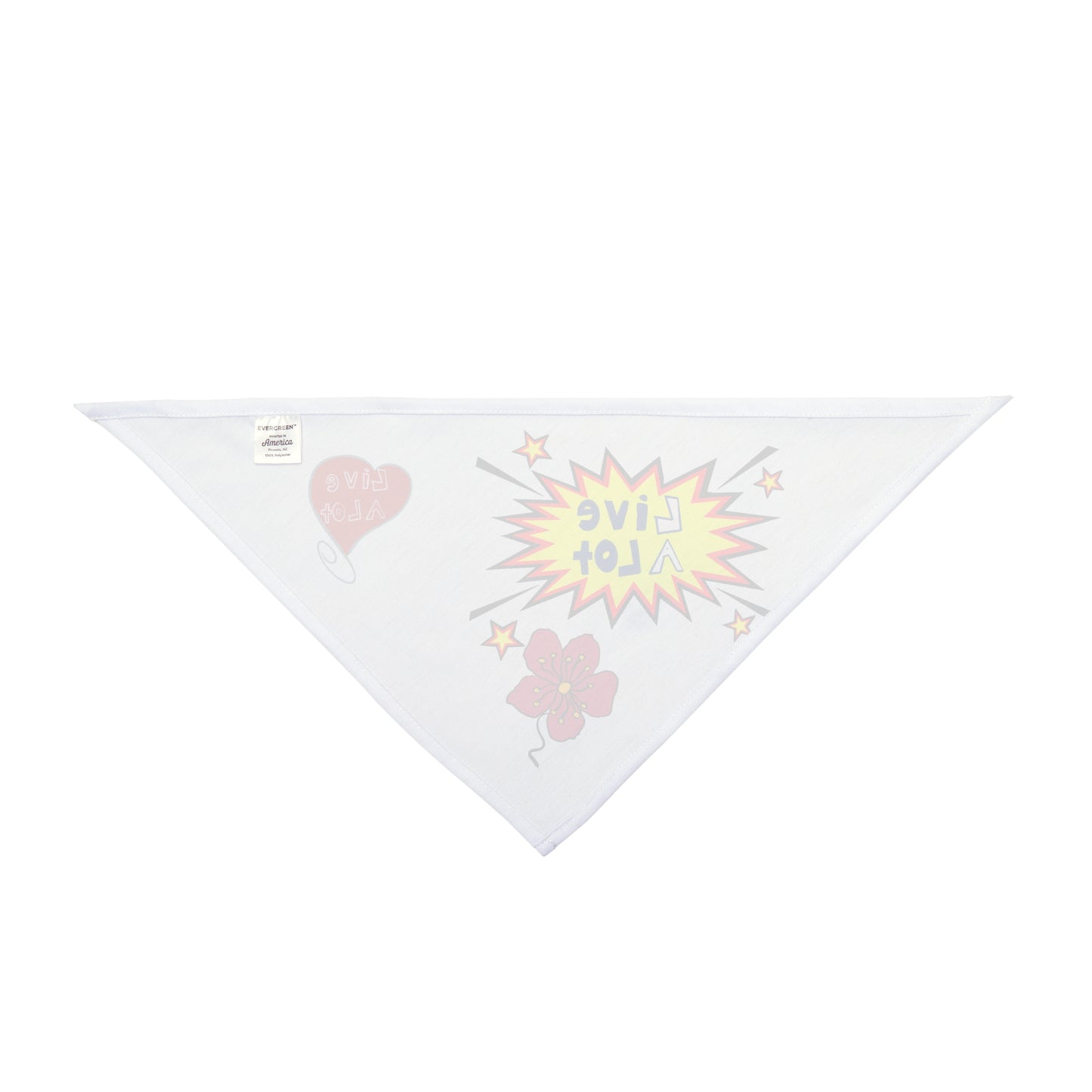 LIVE A LOT - Dog Bandana – A Little Accessory with Big Personality
