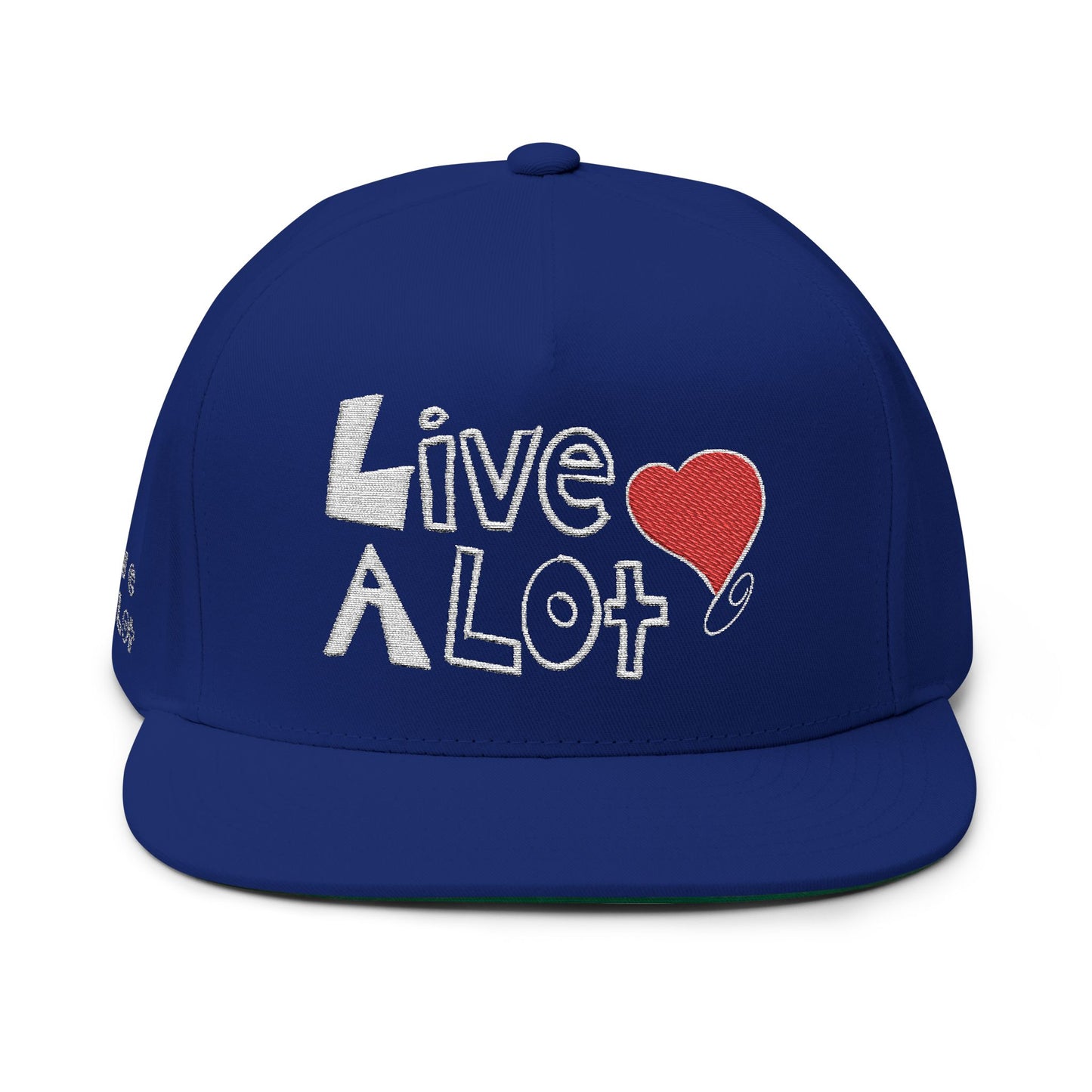 LIVE A LOT Heart Flat Bill Cap — City of Angels Edition