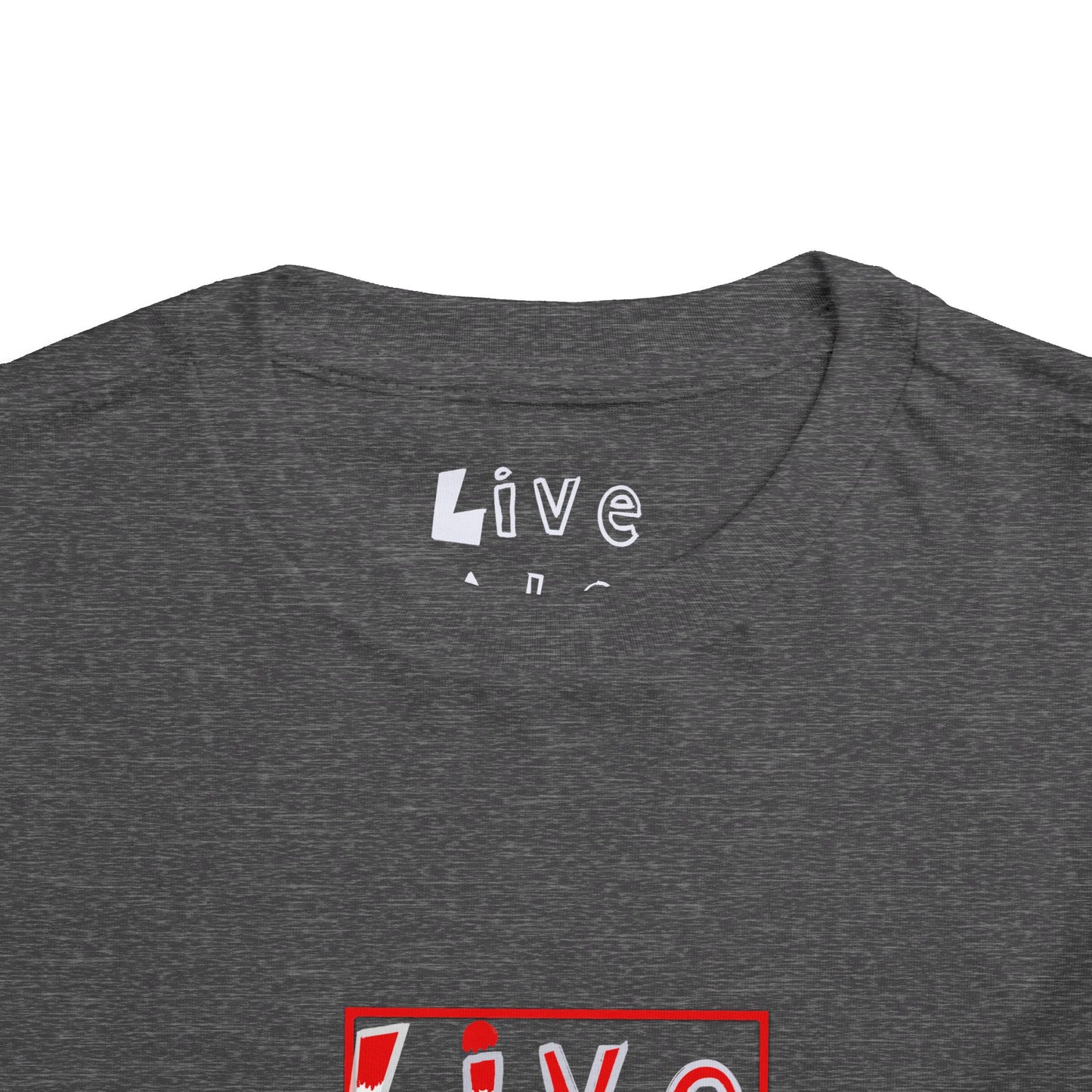 LIVE A LOT Toddler Tee — Red, White & Blue (Home Plate Edition)