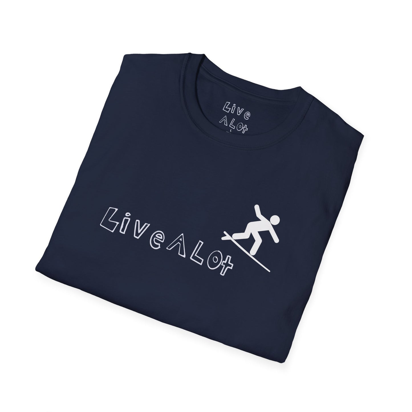 Live A Lot - Surfer Tee — Front & Back Print (Multiple Color Options)