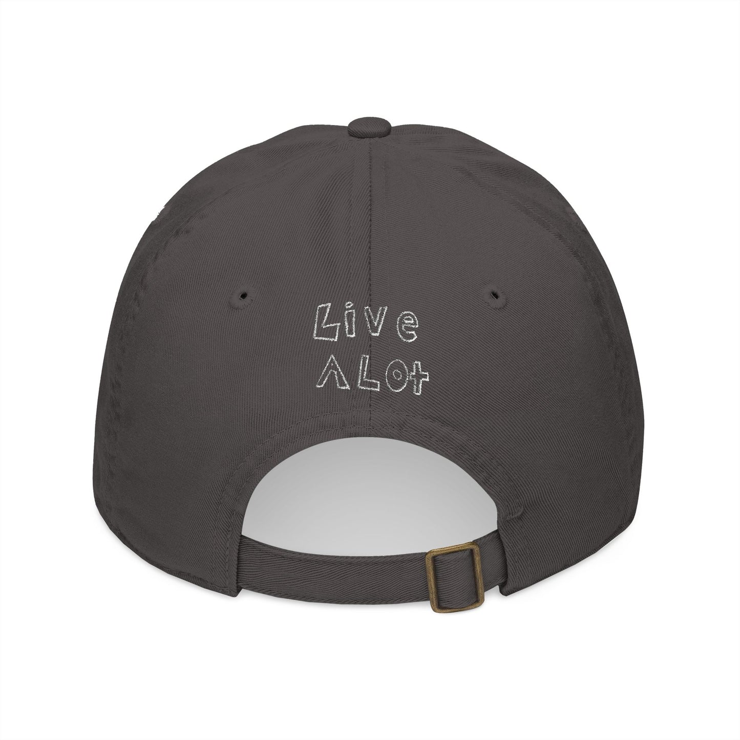 LIVE A LOT – Dad Cap (White Embroidery - Multiple Color Options)