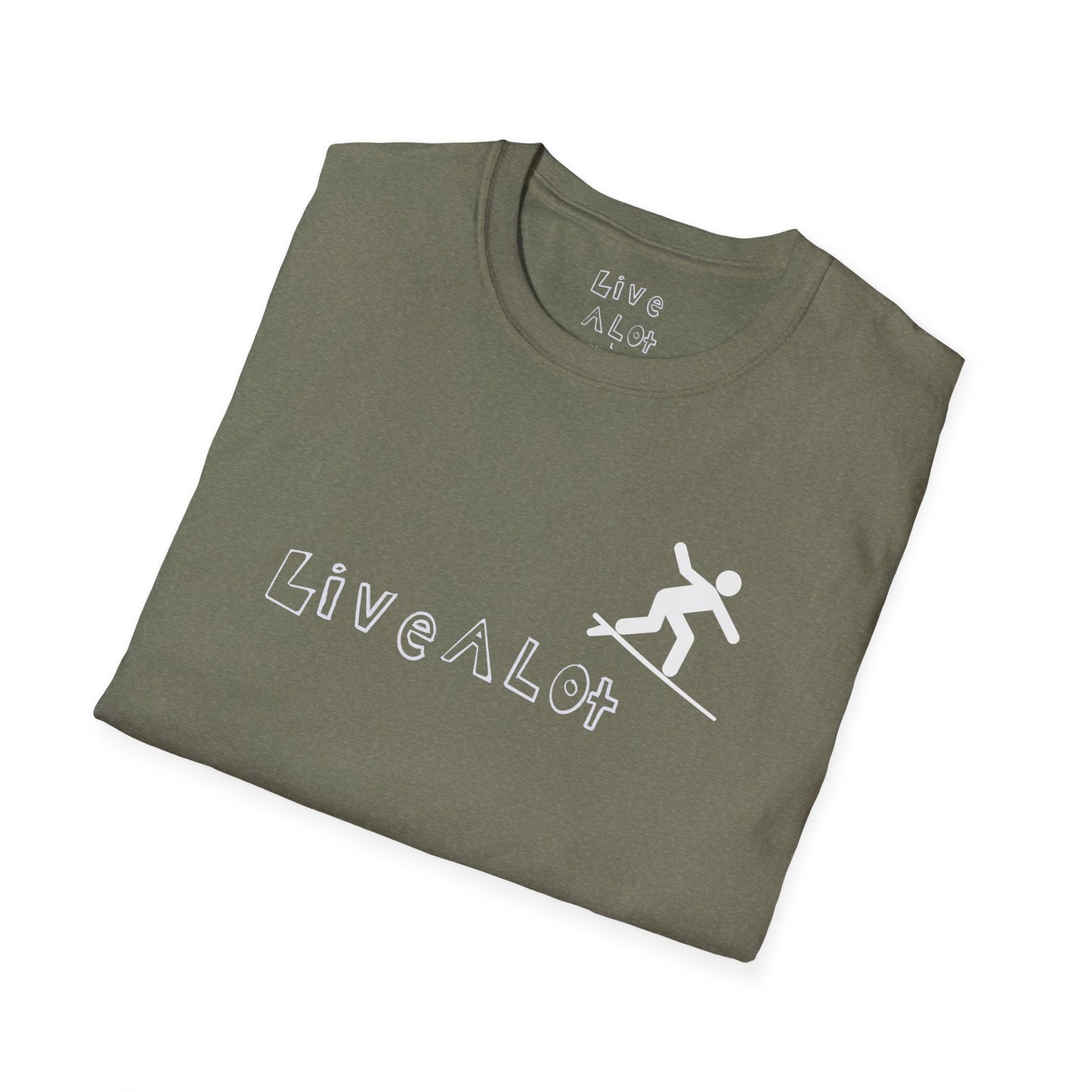Live A Lot - Surfer Tee — Front & Back Print (Multiple Color Options)