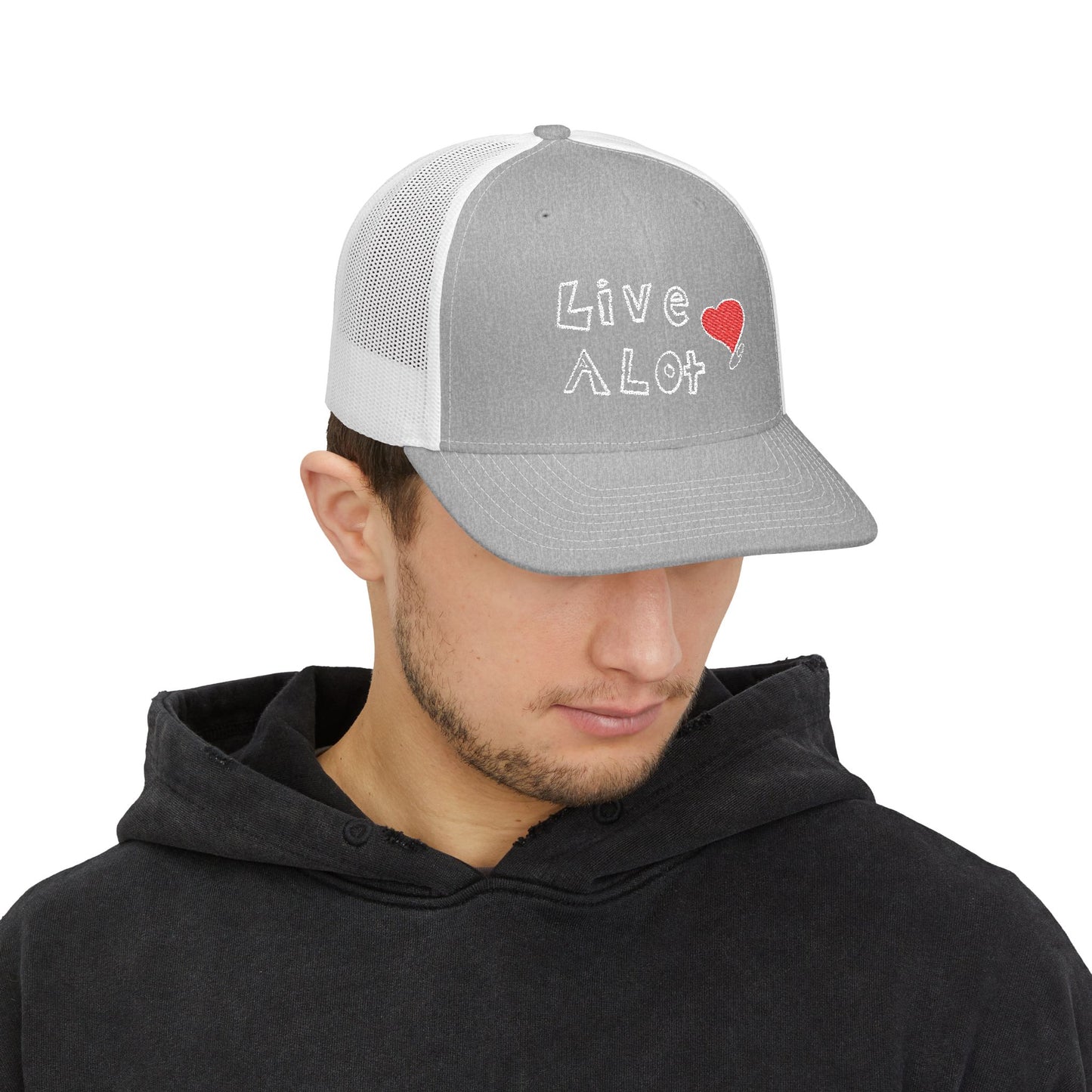 Live A Lot: Heart Trucker Hat