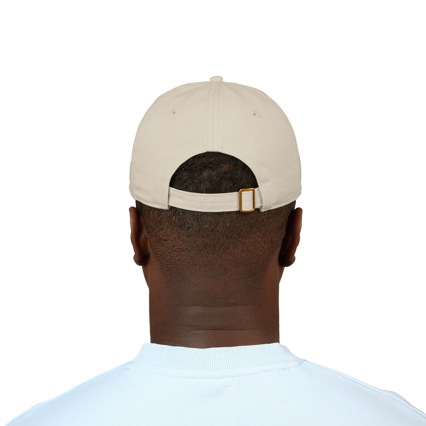 Japanese Edition "ゆたかに生きる" Organic Dad Hat – (Green Embroidery) LIVE A LOT™