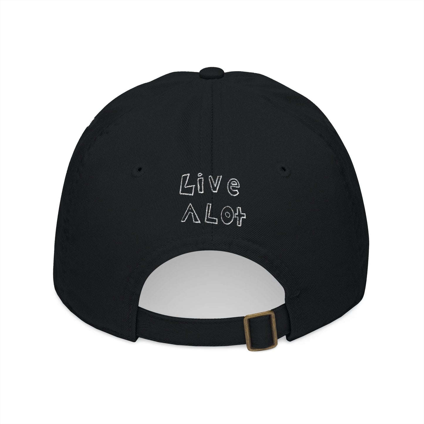 LIVE A LOT – Dad Cap (White Embroidery - Multiple Color Options)