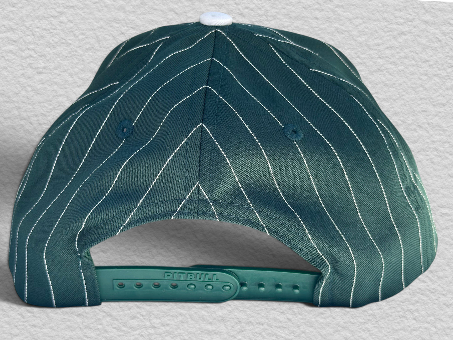 LIVE A LOT — Forest Green Pinstripe Snapback Hat