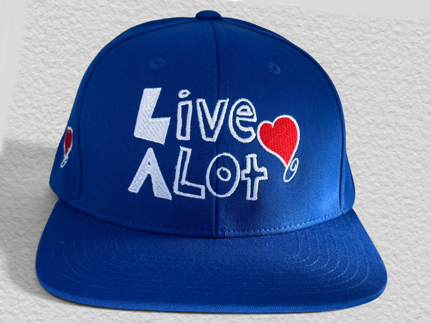 LIVE A LOT Heart Flat Bill Cap — City of Angels Edition (The Original Design)