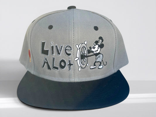 STEAMBOAT WILLIE INSPIRED — LIVE A LOT Snapback Hat